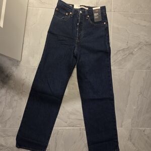 Levi's Dark Blue Straight Leg Jeans